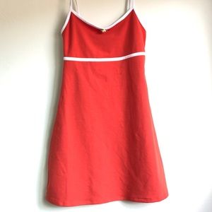 NWT Women’s forever 21 dress daisy stripe red white sporty casual knit